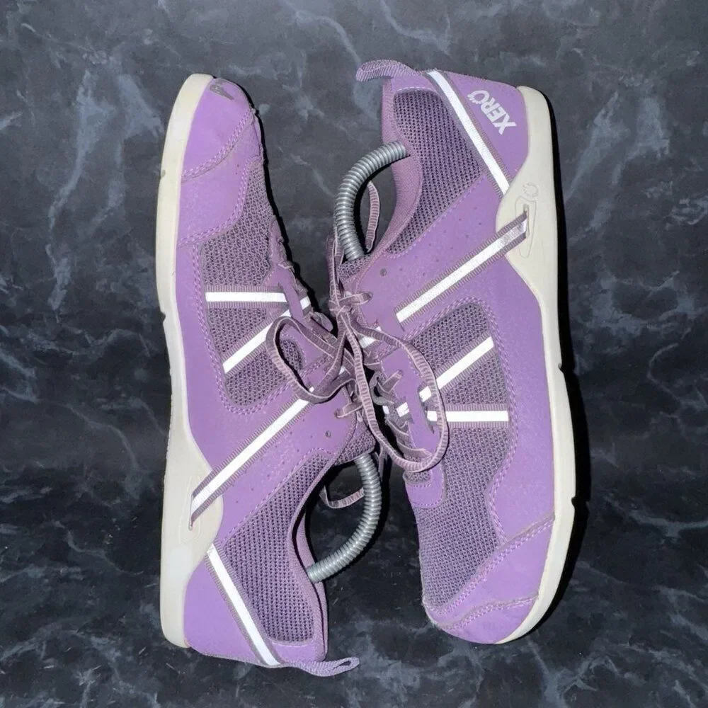 XERO Prio Athletic Running Shoes Purple Miniminalist Barefoot Womens Size 10